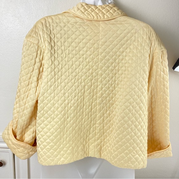 Vintage Barbizon Satin Quilted Bed Jacket 1950's Puffett - Picture 3 of 17